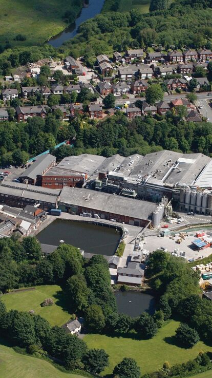 Polyflor Whitefield site aerial shot Site Factory