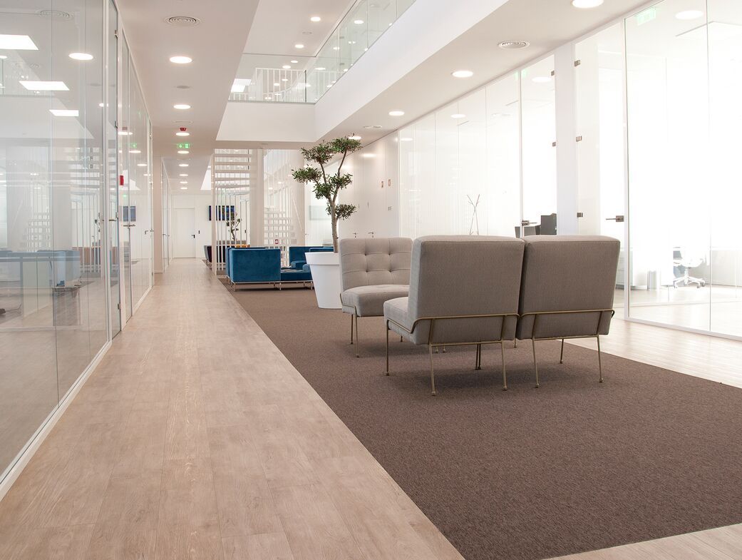 Polyflor vinyl flooring for workplace office