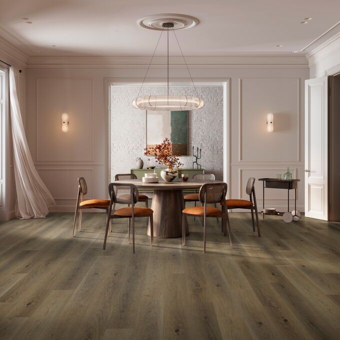 Expona Superplank in Riverland Gum laid in a kitchen.