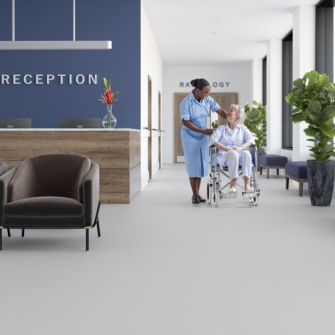 Flooring for health and care sectors