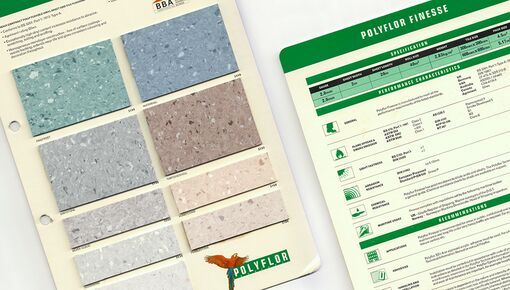 Finesse Shadecard - Polyflor Timeline