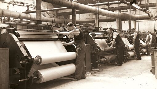 Early Manufacturing at Polyflor - Timeline